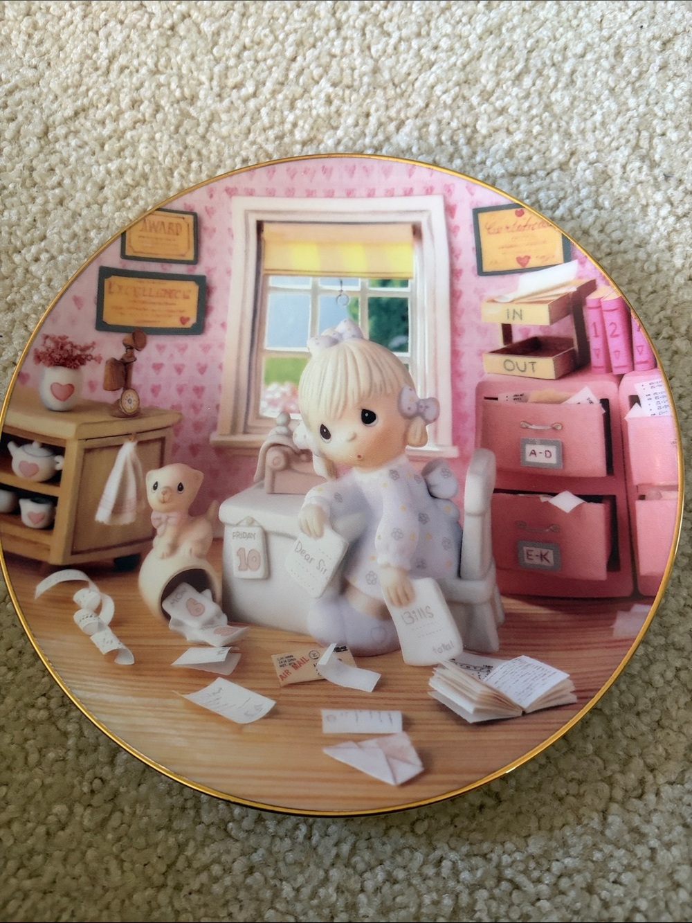 The Hamilton Collection 1994 Precious Moments “Praise The Lord Anyhow” Plate